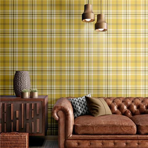 Catherine Lansfield Kelso Check Plaid Wallpaper 165520