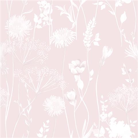 CATHERINE LANSFIELD Meadowsweet Floral WALLPAPER 165582 Pink