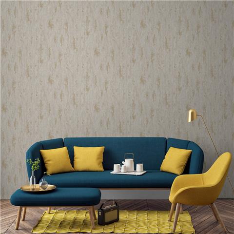 Paul Moneypenny Urban Texture Wallpaper 175208 Taupe/Gold