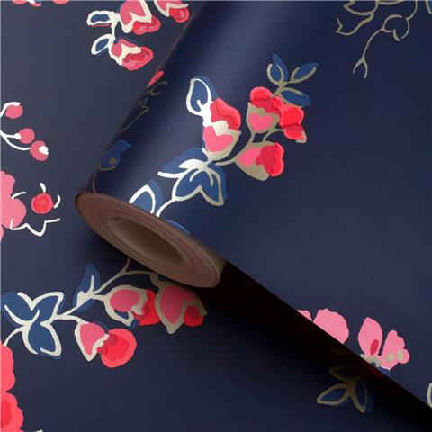 Cath Kidston Wallpaper Millfield Blossom 182521 Navy Blue