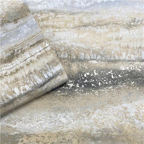Muriva Semper Marble Wallpaper 189502 Gold