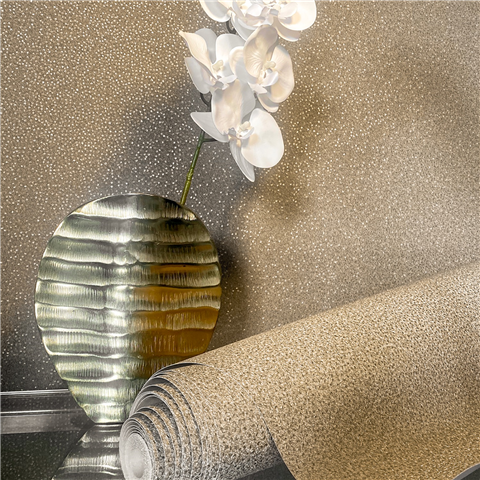 Zambaiti Valentino Plain Texture Wallpaper 1931 Gold