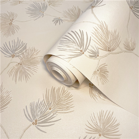 Zambaiti Parati Valentino Pine Trail Wallpaper 1935 Cream