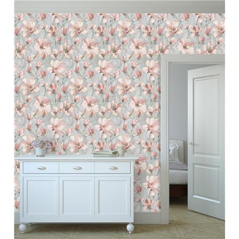 Grandeco Camilla floral Wallpaper 198503 Blush