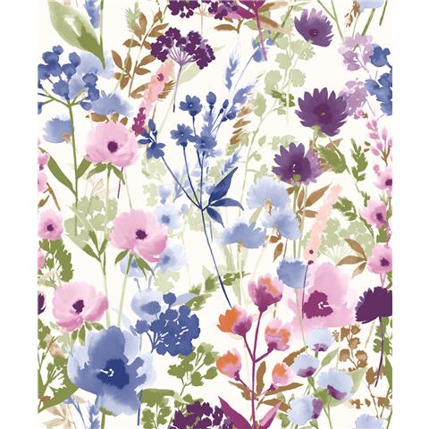 Catherine Lansfield Countryside Floral 206451 Pink + Blue
