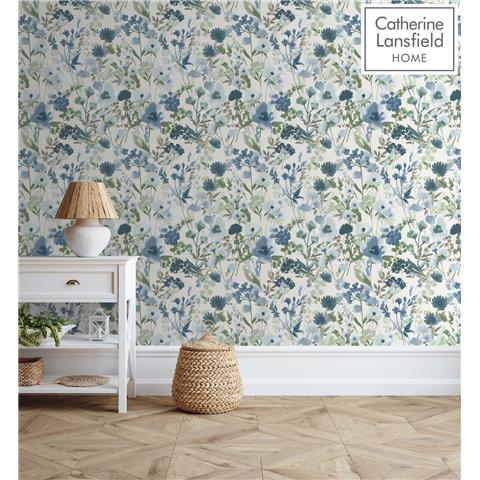 Catherine Lansfield Countryside Floral 206543 Blue