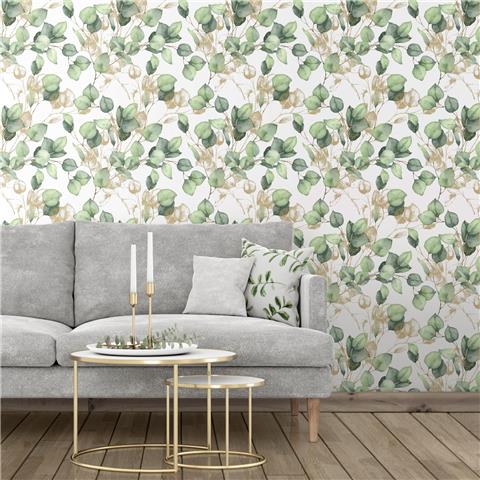 Muriva Eucalyptus Wallpaper 210501 Green
