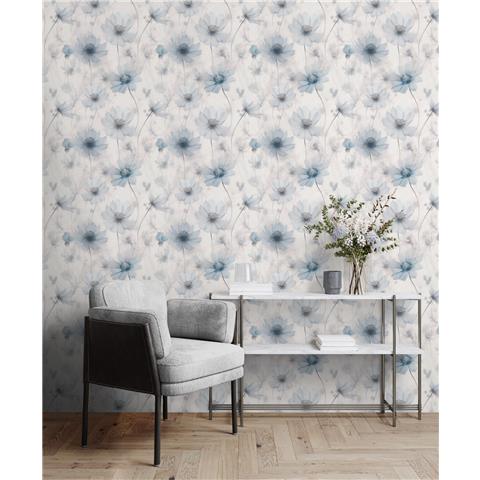 Muriva Lissa Floral WALLPAPER 215502 Blue