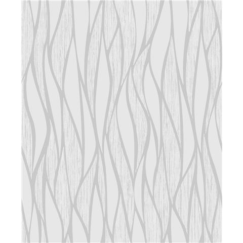 Muriva Hudson Wave Wallpaper 220312 Silver Grey