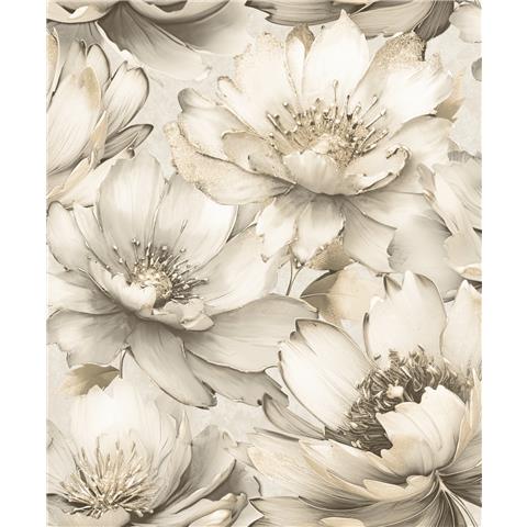 Muriva Amihah Large Floral Wallpaper 224503 Cream