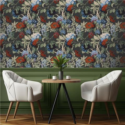 Belgravia Moda Misaki Wallpaper 2320 Charcoal