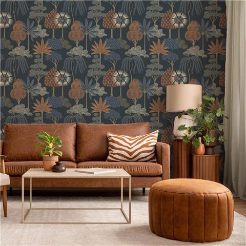 Belgravia Moda Akiko Wallpaper 2330 Blue