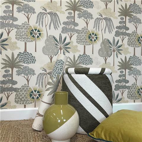 Belgravia Moda Akiko Wallpaper 2331 Green