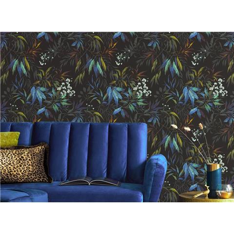 Belgravia Moda Kanata Wallpaper 2338 Cobalt Blue