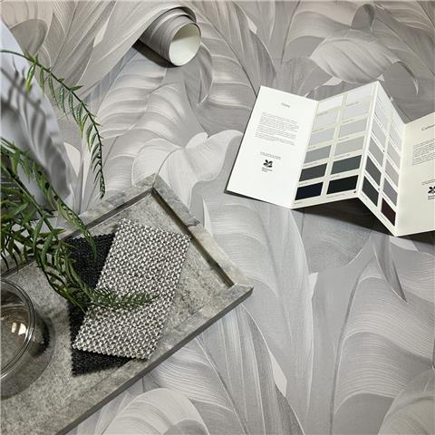Belgravia Moda Sumatra Palm Wallpaper 2363 Grey