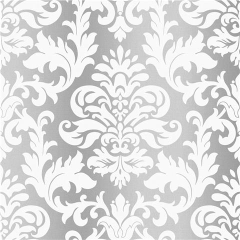 Rasch Platina Damask wallpaper 275765 white/silver