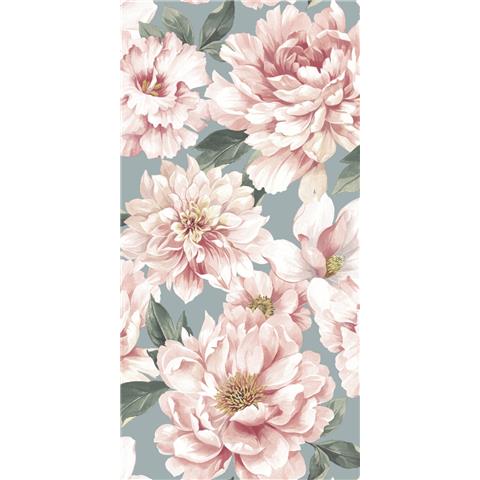 Design Library Large Floral Wallpaper 283753 Celadon