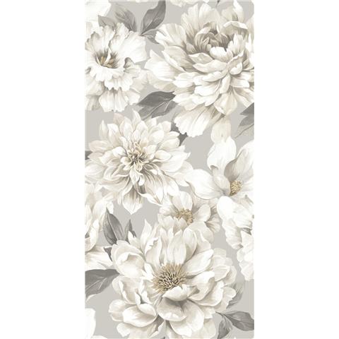 Design Library Large Floral Wallpaper 283777 Taupe