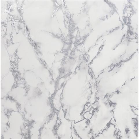 Arthouse Carrara Marble Glitter Wallpaper 296701 Silver