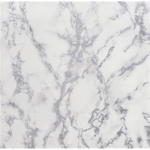 Arthouse Carrara Marble Glitter Wallpaper 296701 Silver