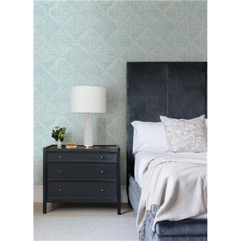 A Street Prints Scott Living II Wallpaper Cade Geo 26210 Teal