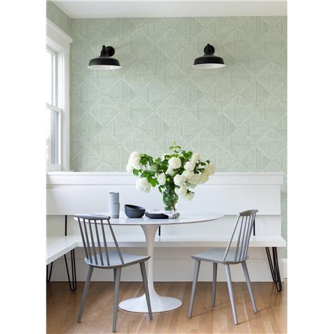 A Street Prints Scott Living II Wallpaper Cade Geo 26211 Green