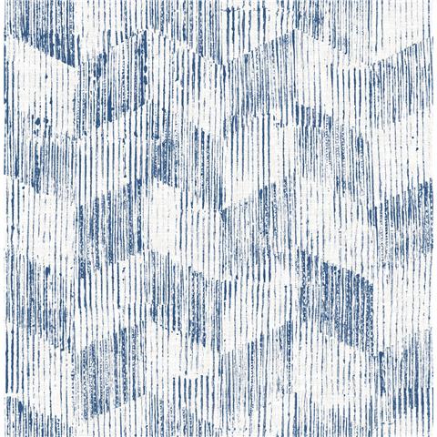 A Street Prints Scott Living II Wallpaper Demi Abstract 26215 Indigo