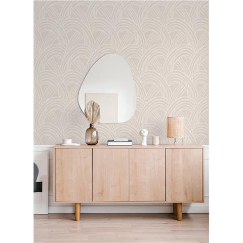 A Street Prints Scott Living II Wallpaper Farrah Swirl 26220 Blush