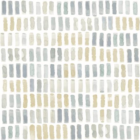 A Street Prints Scott Living II Wallpaper Brynne Block 26221 Yellow