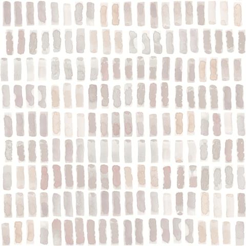 A Street Prints Scott Living II Wallpaper Brynne Block 26222 Blush