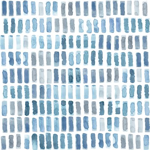 A Street Prints Scott Living II Wallpaper Brynne Block 26224 Indigo