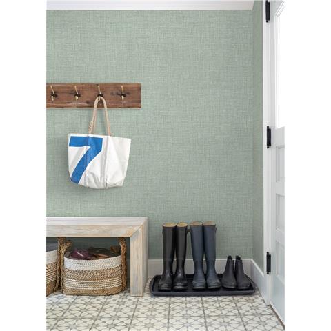 A Street Prints Scott Living II Wallpaper Lanister Plain texture 26235 Green