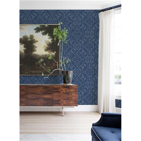 A Street Prints Scott Living II Wallpaper Felix 26242 Indigo