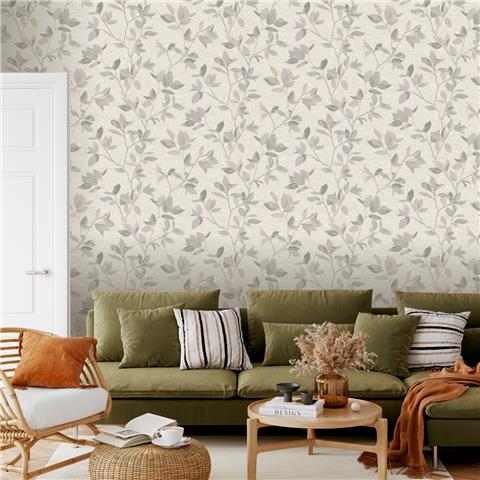 Rasch Elegant Homes Silver Birch Wallpaper 311402 Silver