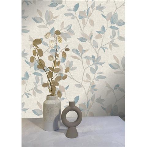 Rasch Elegant Homes Silver Birch Wallpaper 311419 Blue