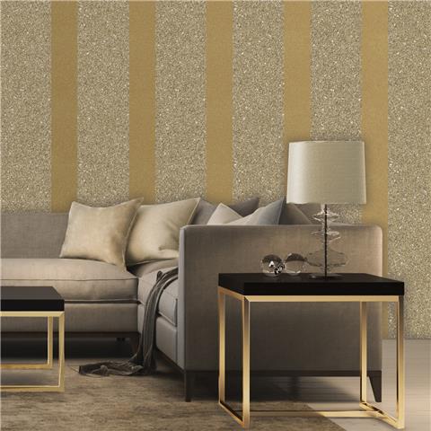 Zambaiti Massima Stripe Wallpaper 353 Gold