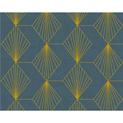 AS Creations French Affair Art Deco Style Wallpaper 361561 Emerald/Gold