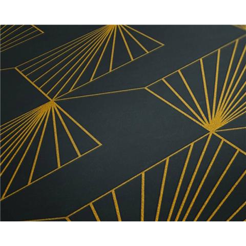 AS Creations French Affair Art Deco Style Wallpaper 361562 Black/Gold