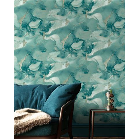 Holden Patagonia Wallpaper-Parian marble 36230 Duck egg