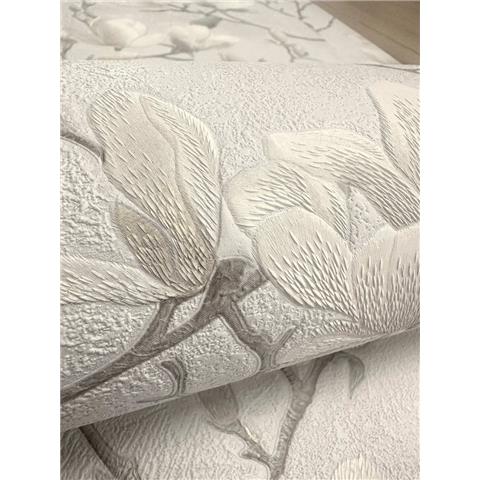 Holden Opus Eleganza Petalina Heavyweight Vinyl Wallpaper 36402 Dove