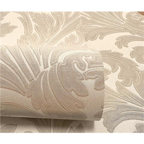 Holden Opus Eleganza Acanthus Heavyweight Vinyl Wallpaper 36431 Beige