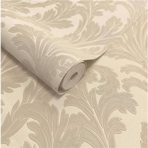 Holden Opus Eleganza Acanthus Heavyweight Vinyl Wallpaper 36431 Beige