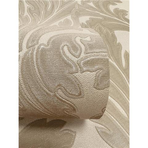 Holden Opus Eleganza Acanthus Heavyweight Vinyl Wallpaper 36432 Taupe