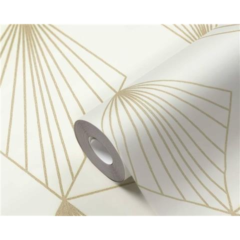 AS Creations French Affair Art Deco Style Wallpaper 367101 Cream/Gold