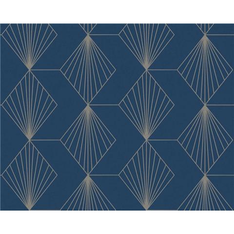 AS Creations French Affair Art Deco Style Wallpaper 367102 Navy/Gold