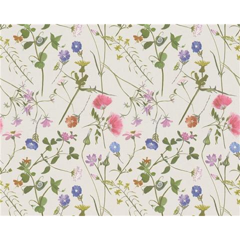 Turnowsky Country Diary Floral Wallpaper 38901-2 Beige/Multi