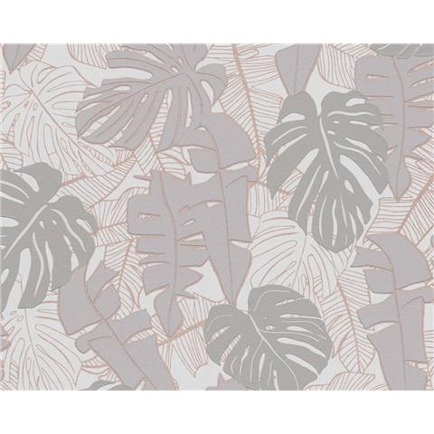 Turnowsky Banana Palm Wallpaper 38905-3 Beige/Grey
