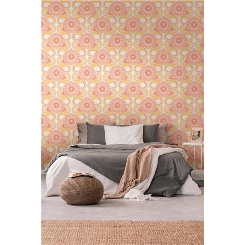 AS CREATIONS RETRO CHIC Floral WALLPAPER 395305 Cream/Pink