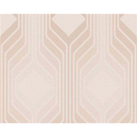 AS CREATIONS RETRO CHIC Graphics WALLPAPER 395325 Beige/Pink