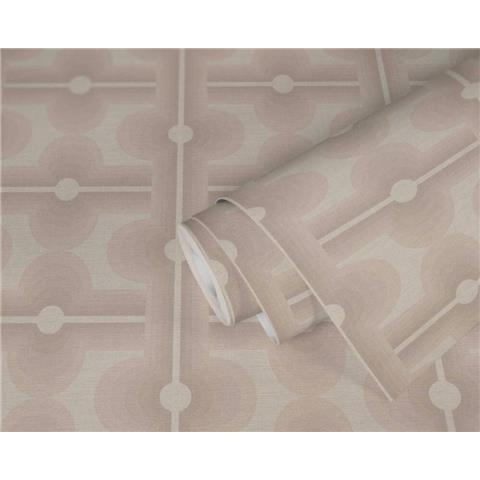 AS CREATIONS RETRO CHIC Graphics WALLPAPER 395365 Beige/Pink
